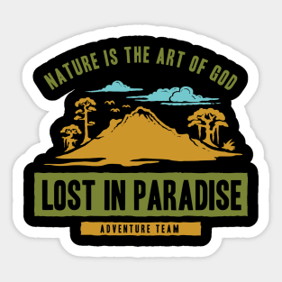 Lost in Paradise Sticker